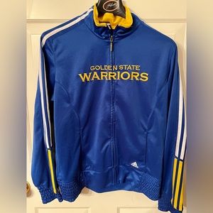 Golden State Adidas Warm up jacket- size men's small